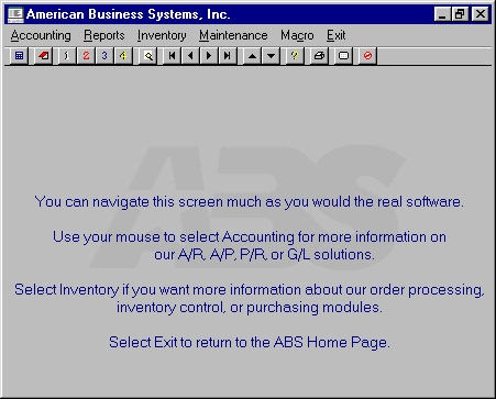 screenshot of ABS for Windows